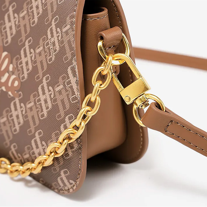 Young Ladies' Must-Have CANDY Pattern PU Leather Lock Bag with Fashion Design