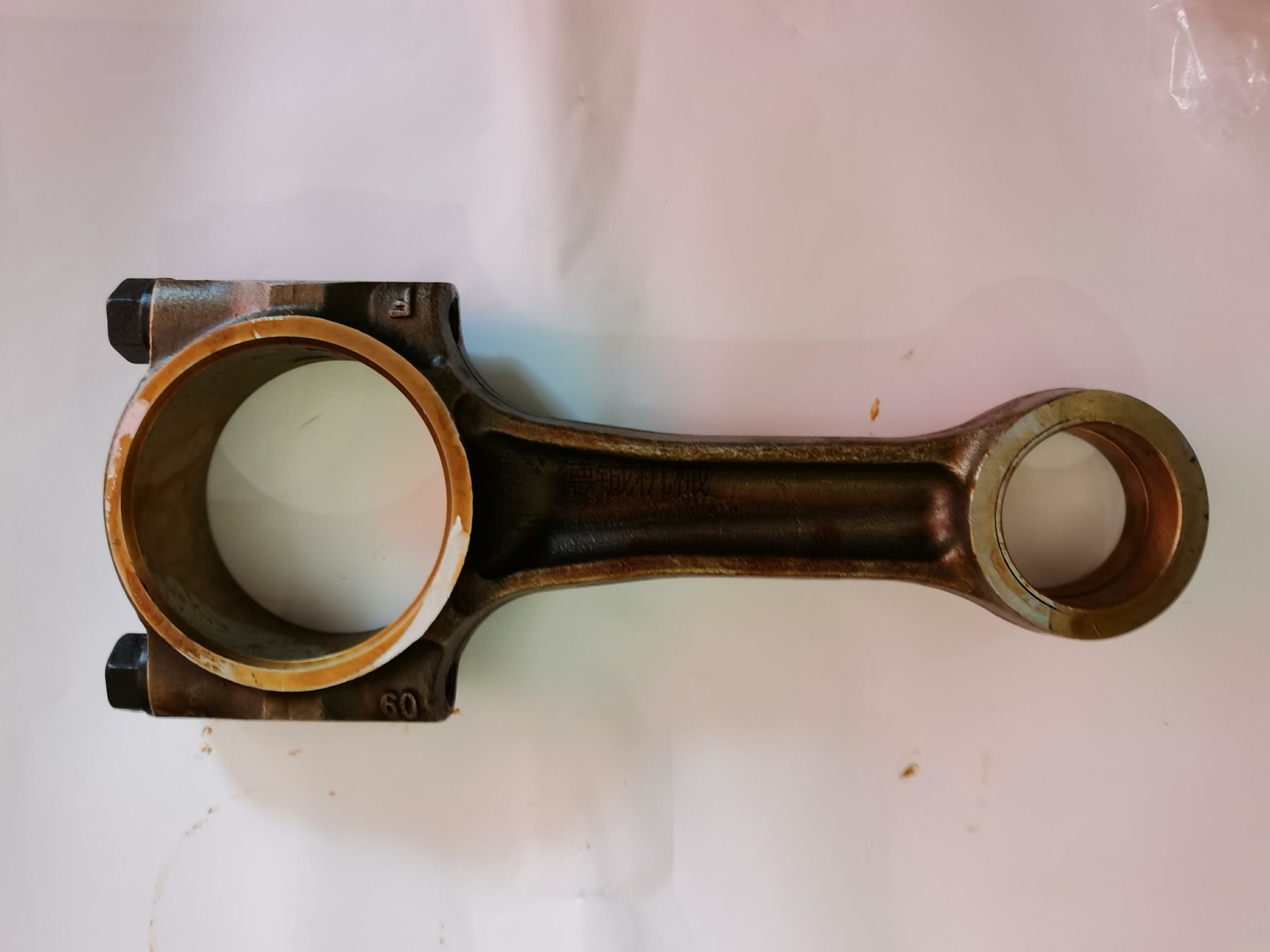 Black Engine Connecting Rod Mitsubish 6D16 Con Rod Connecting Rod With Piston