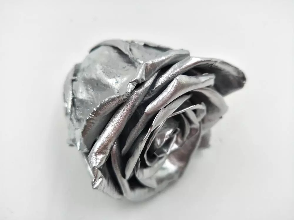 Ecuador Roses Diy Preserved Rose Head Gold Covered Roses rose gold rose