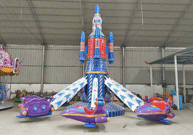 Outdoor Amusement Flying Car Rotating Lift Automatic Control Aircraft Play Equipment