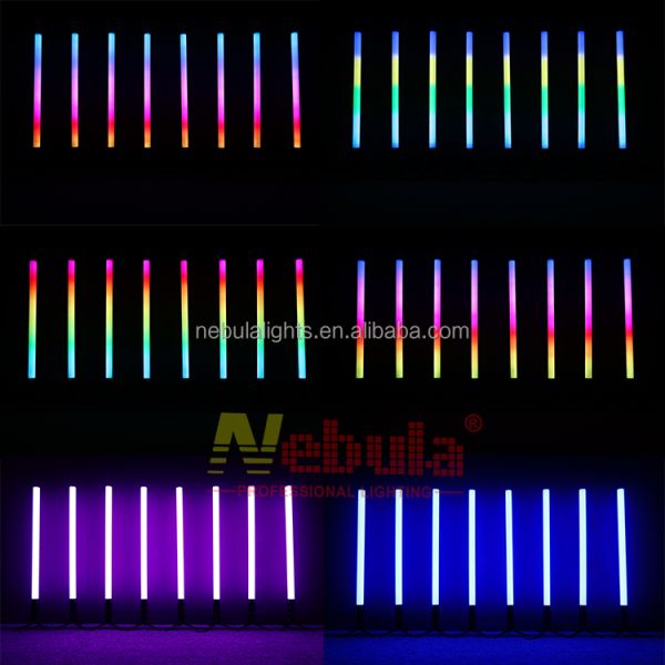 NEBULA 360 LED RGB Pixel Battery Tube Light IP65 Wireless DMX DJ Wedding Event Stage Light