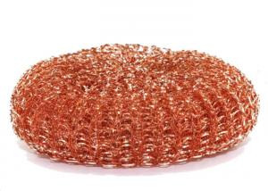 Buy cheap ZT Yellow Copper Dish Scrubber 90g Customized For Tough Kitchen Utensils product