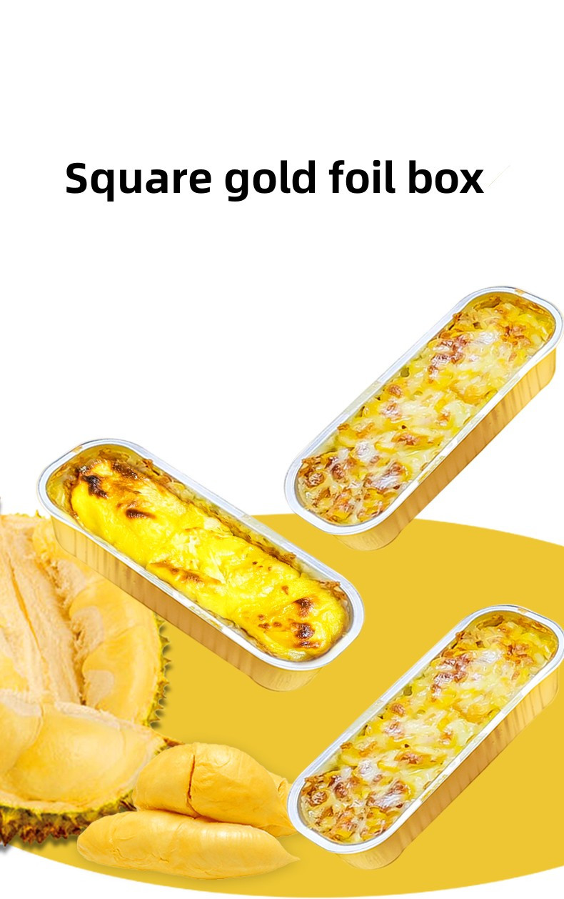 6.8 Oz Rectangular Mini Cup Disposable Aluminum Foil Cake Loaf Pan