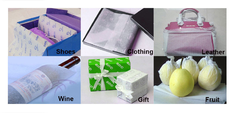Customer's Logo 120g Color Tissue Paper 15gsm Fruits Wrapping Paper