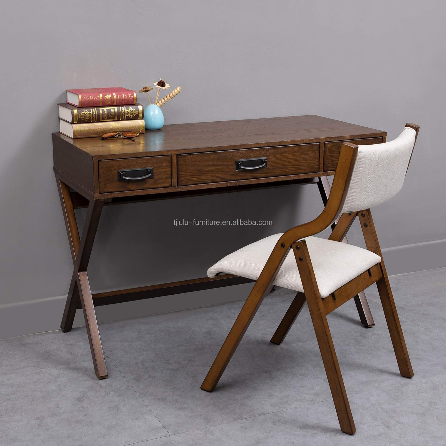 Customized Designs Wood Dining Chair Nordic Modern Natural Solid Wood Foldable Dining Chair For Restaurant Mail packing Y