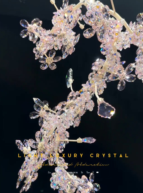 Unique Large Chandeliers Luxury Metal Crystal Floral Chandelier Luxurious Elegant