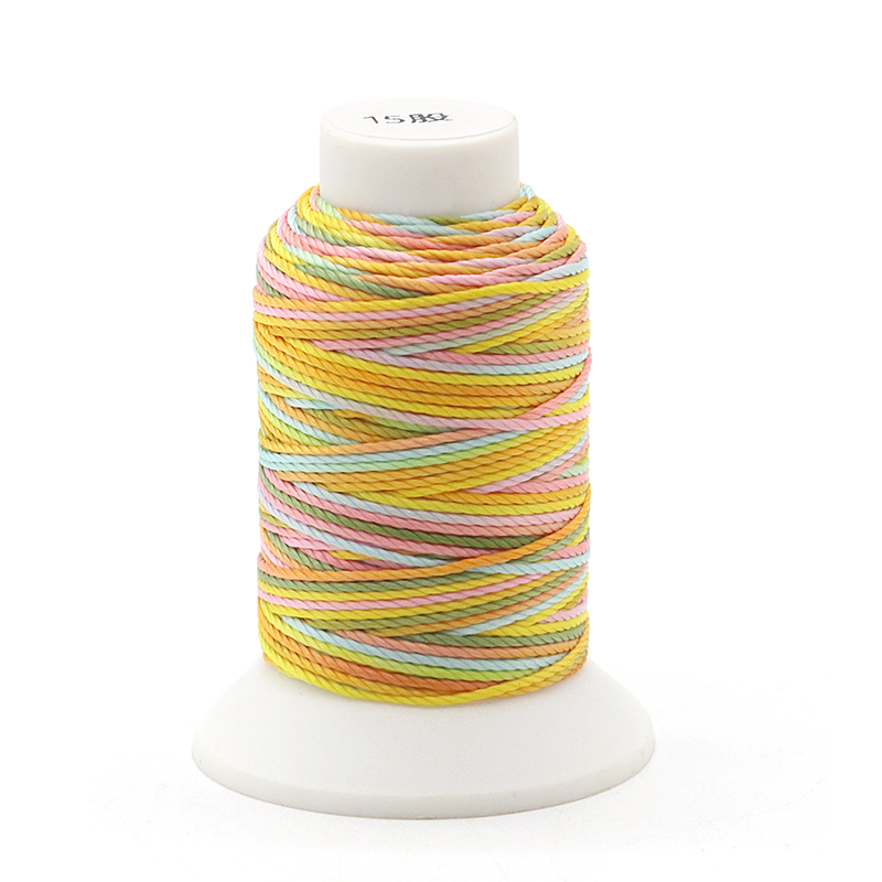 1.0mm MERCERIZED Colorful Braided Rope Handmade Braided Thread Friendship Bracelets