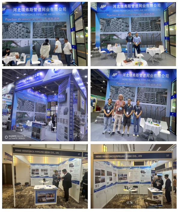 Long Lasting CWC Pipeline Reinforced Mesh Galvanized Wire 140m 280m Length