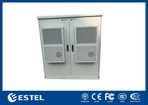 Floor Mount Telecom Outdoor Cabinet Assembled / Welded Stucture Air Conditioner