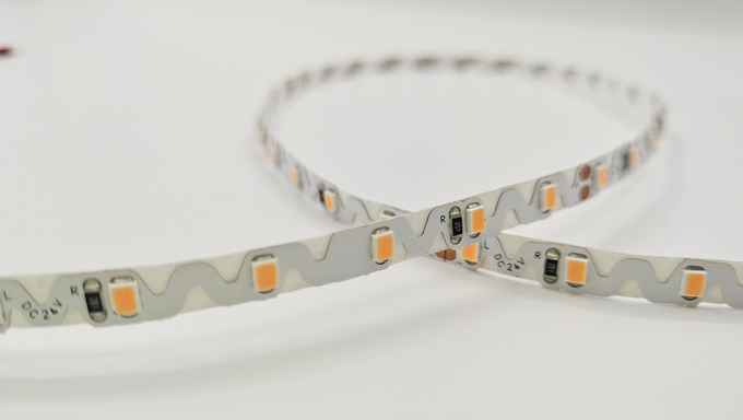 12V 24V 6mm 8mm 2835 Zig-Zag Flex Strip Lights S Shape Bendable Flexible LED Strip