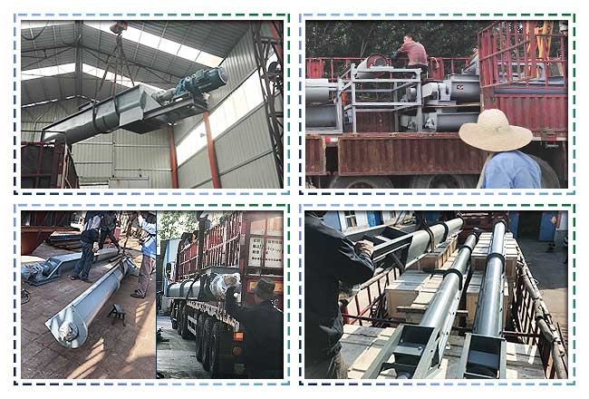 Motor Driven U Trough Screw Conveyor Corrosive Resistant