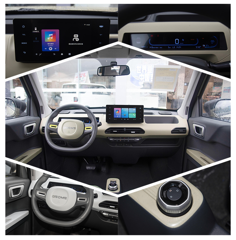 4 Seater Geely Panda Mini Electric Car 100Km/H Lithium Iron Phosphate Battery