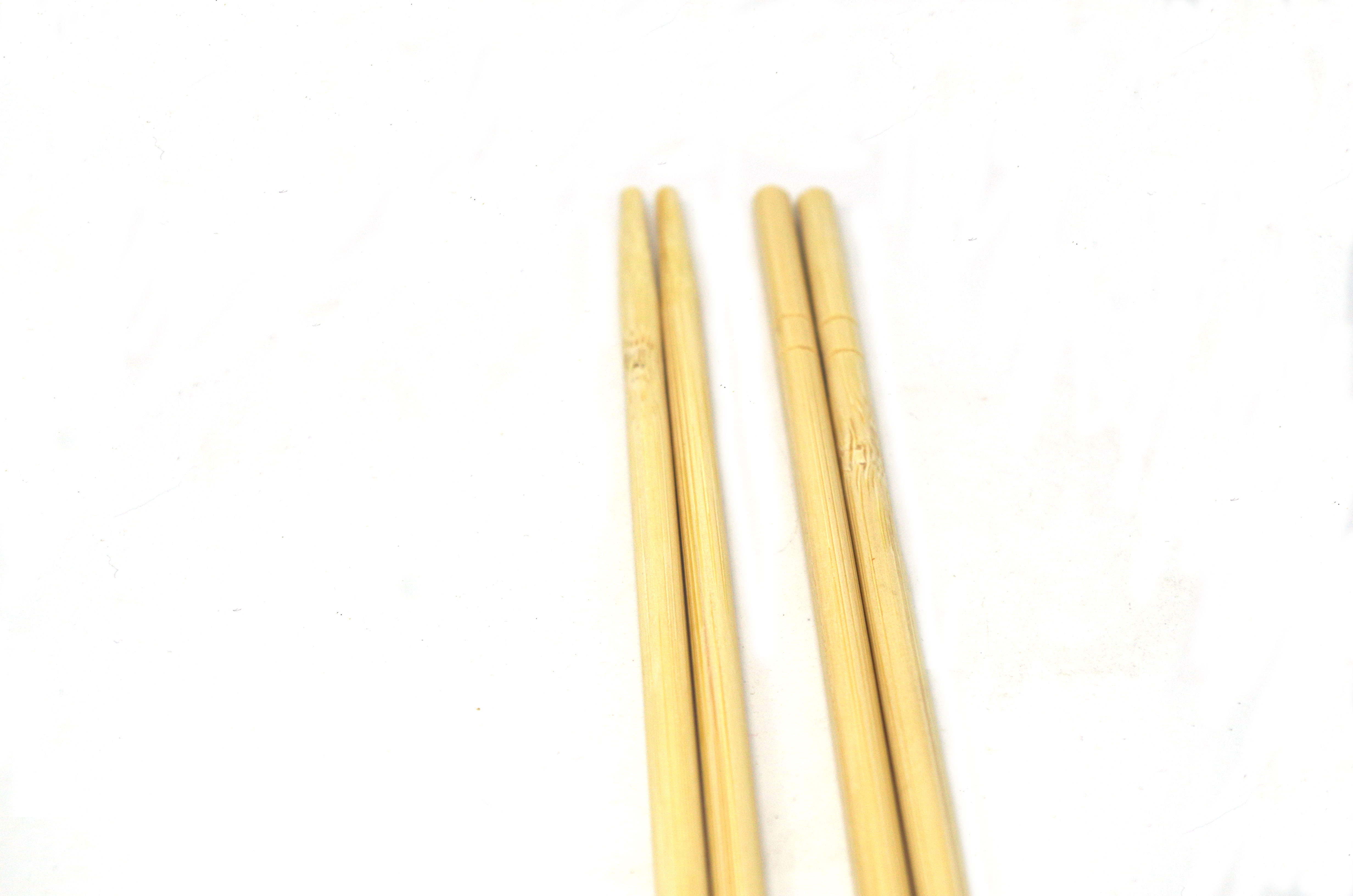 Fast Food Restaurant Wooden Chopsticks Set Disposable Wrapped In Plastic Bags