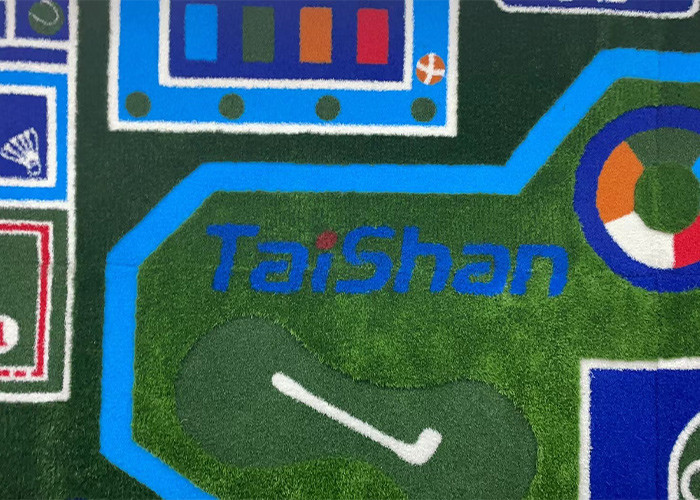 Customized Images Pictured Artificial Grass Polyethylene Material 17mm UV Resistance For Any Occasions
