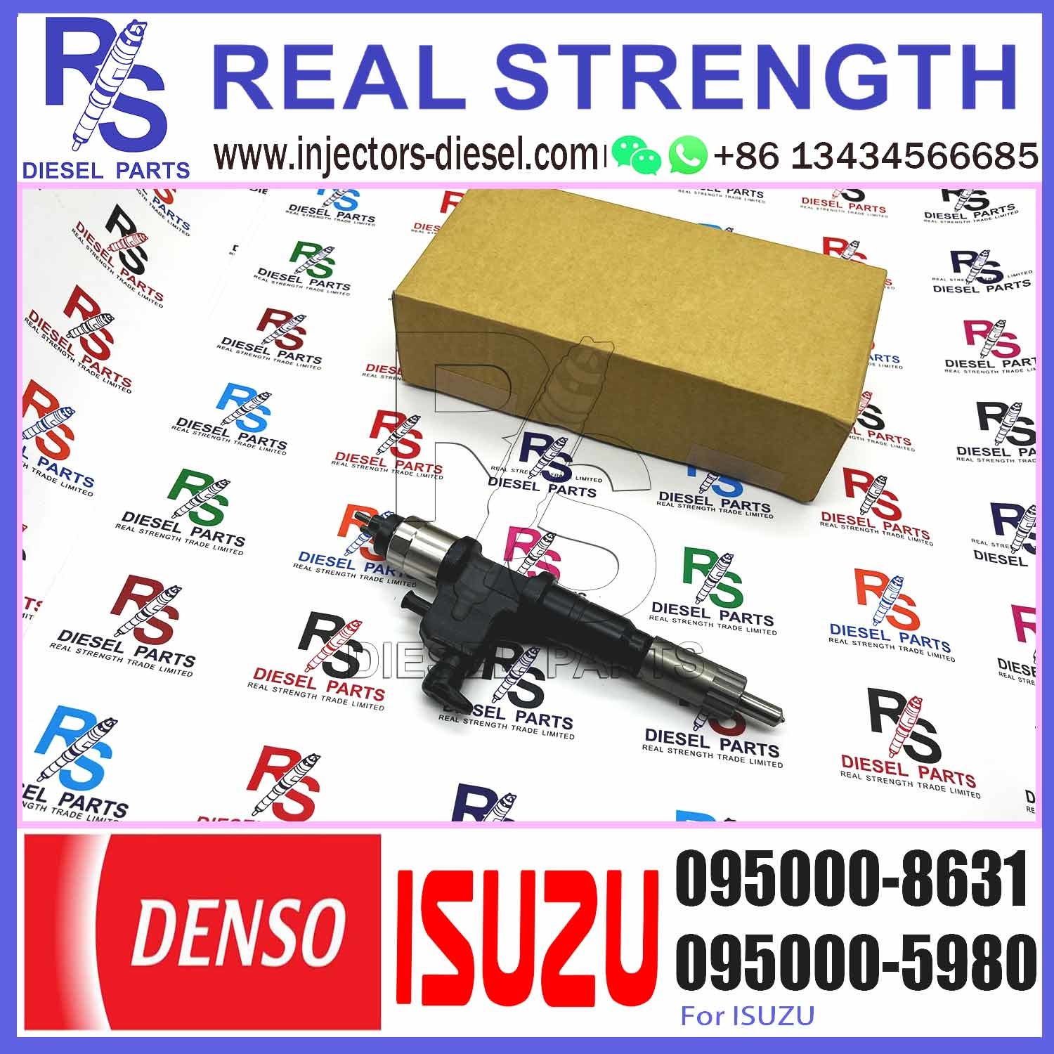 Diesel engine Common Rail Fuel Injector 095000-8630 095000-8631 095000-8632 095000-8633 for ISUZ-U 8-98139816-0 8-981398
