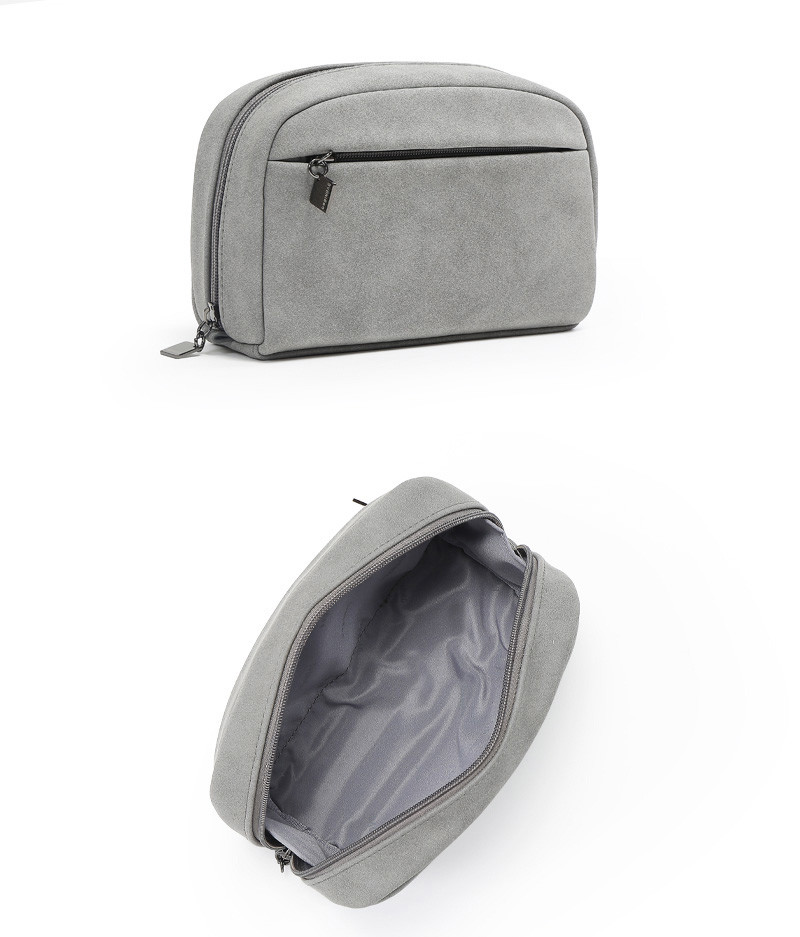 L16.5*D4.8*H11 Cm Shake Proof Blank PU Cosmetic Bag