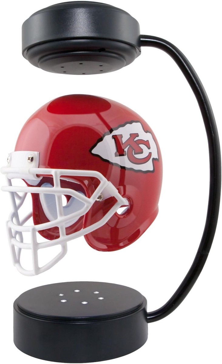 new magnetic levitation floating NFL Hover Helmet levitating hover helmet display stands