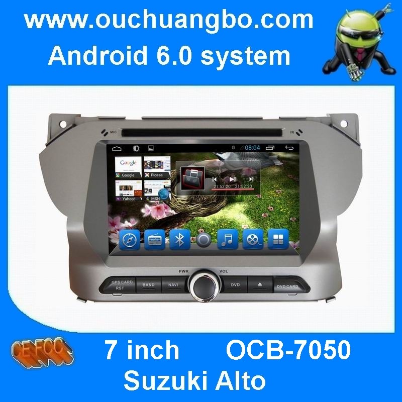 Ouchuangbo car dvd stereo radio for Suzuki Alto with android 6.0 system video bluetooth 4*45 Watts amplifier