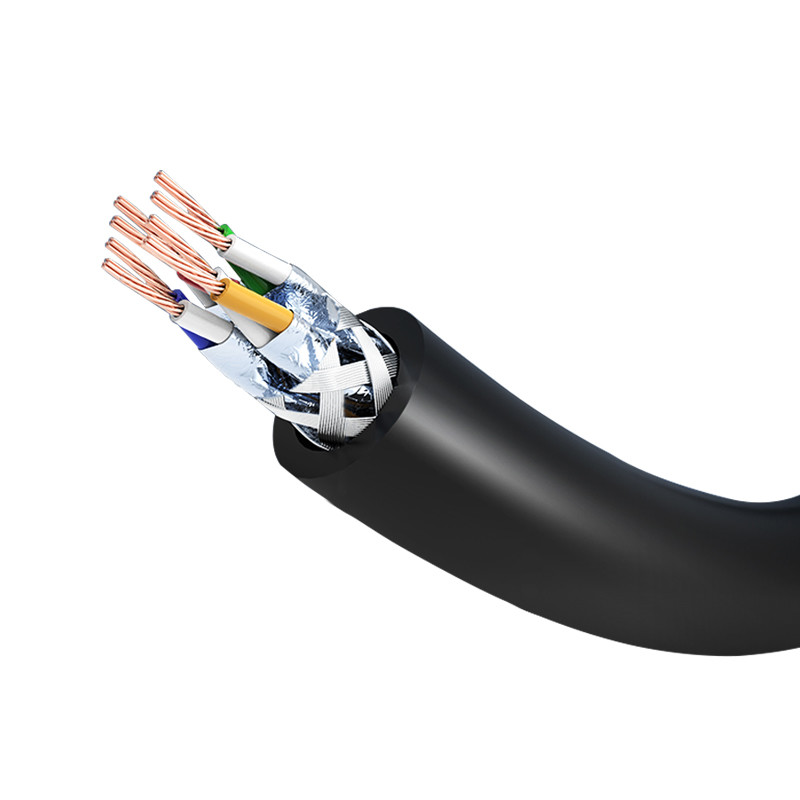 Black Stable 1M 2M 3M 5M 10M 24AWG 4 Pairs Cat7 Patch Cord