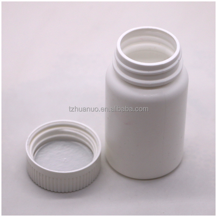 80ml HDPE Bottle Wide Mouth Empty Capsule Containers with Screw Cap and Kid Safety Cap