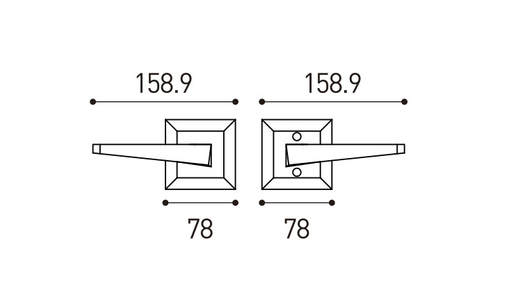 Amertop Privacy Door Lever, Locking Door Handle Set for Heavy Duty Interior Bathroom Bedroom Door