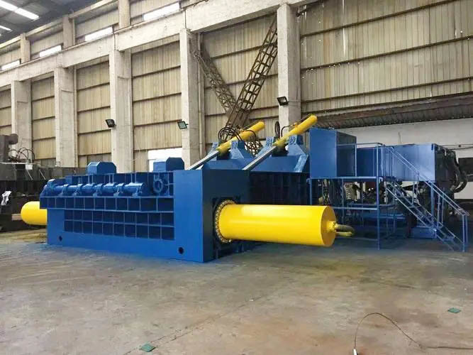 Horizontal Hydraulic Briquette Press Machine For Metal Scrap Baling Automatic