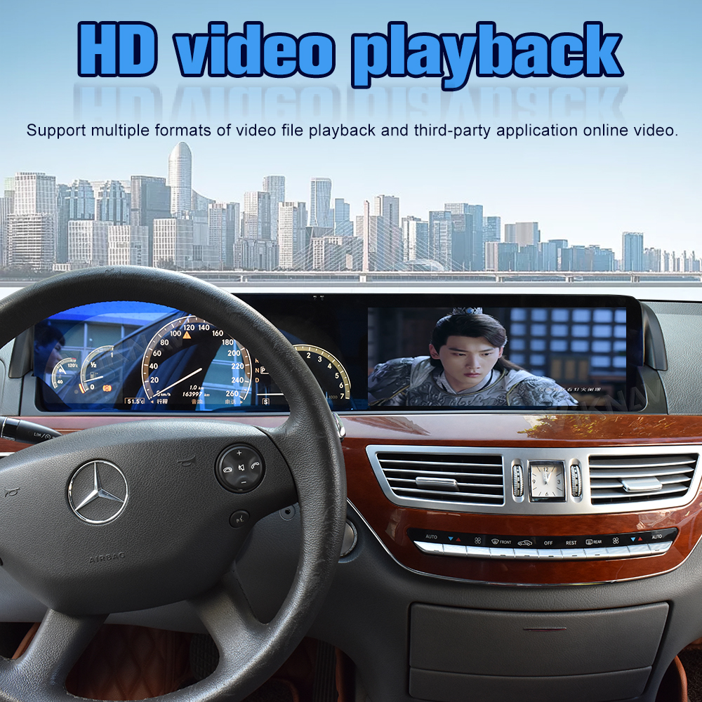 Multimedia Player Wireless Carplay Android Car Head Unit For Mercedes Benz S Class