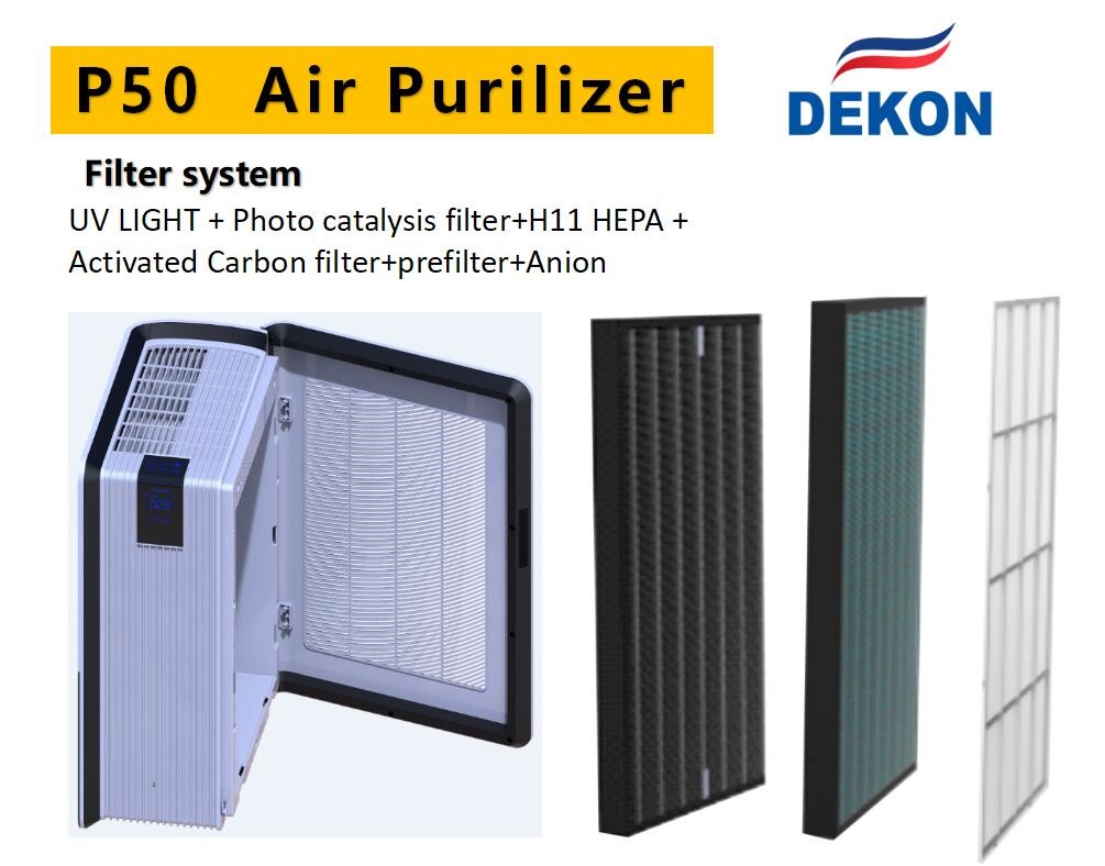 Philip UVC lamp Air purifier with WIFI control anion generator with H13 medical level HEPA filter