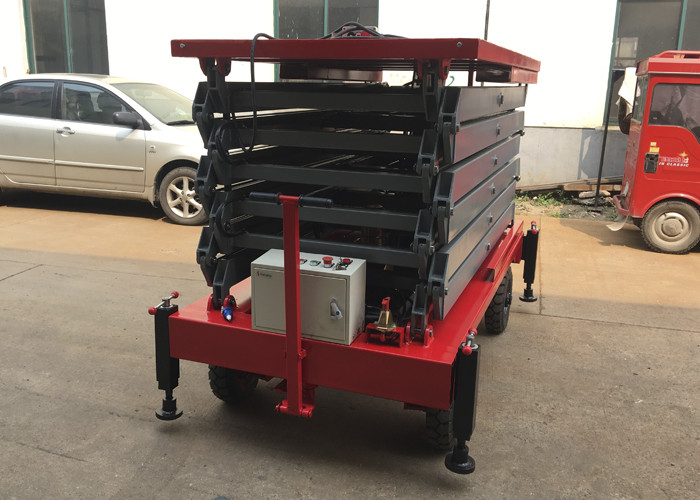 500kg Aerial Work Platform 2.2kw , Height 11 Meters Heavy Duty Lift Table
