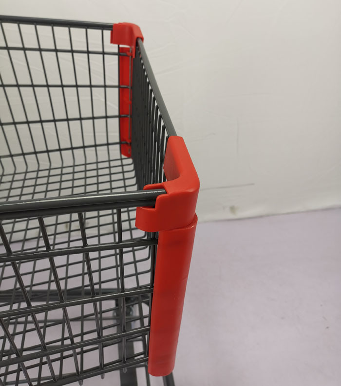 125L Black Metal Lightweight Shopping Trolley grocery cart EN BS 1929