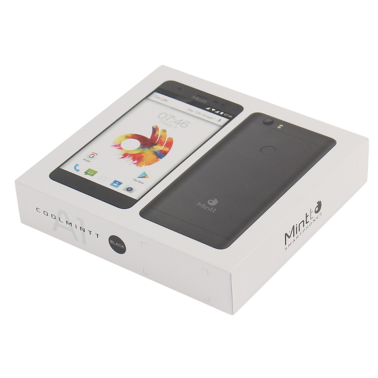 Rigid Cardboard Electronic Packaging Box Corrosion Proof Mobile Phone Box With Lid