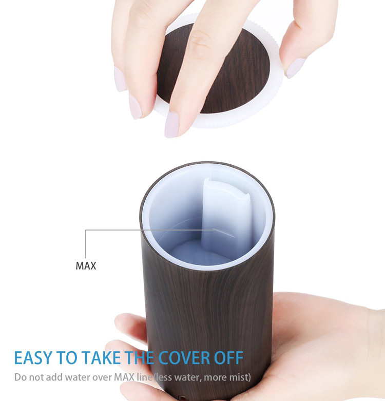 Portable USB Powered 50ml Wood Grain Ultrasonic Diffuser