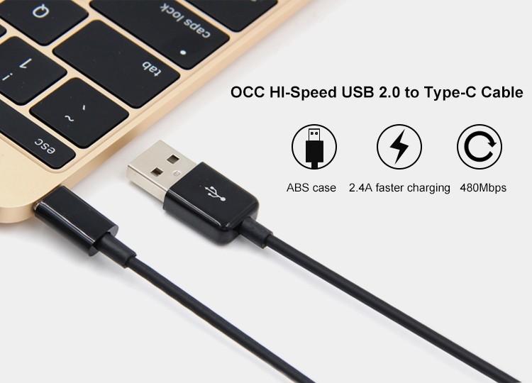ABS Shell Micro 2A 3FT Data USB Cable For Samsung Safe Charging