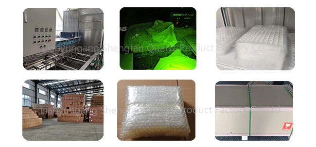Custom Grooved Quartz Sheet Quartz Window Mirror PerforatedHigh Temperature Resistant Optical Transparent Quartz Glass