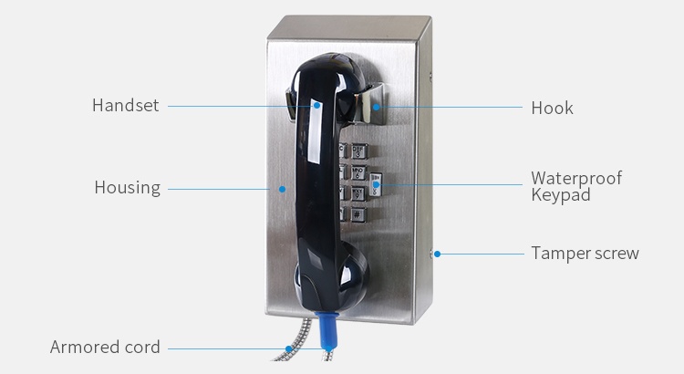 Heavy Duty, Vandal Resistant Metal Telephones
