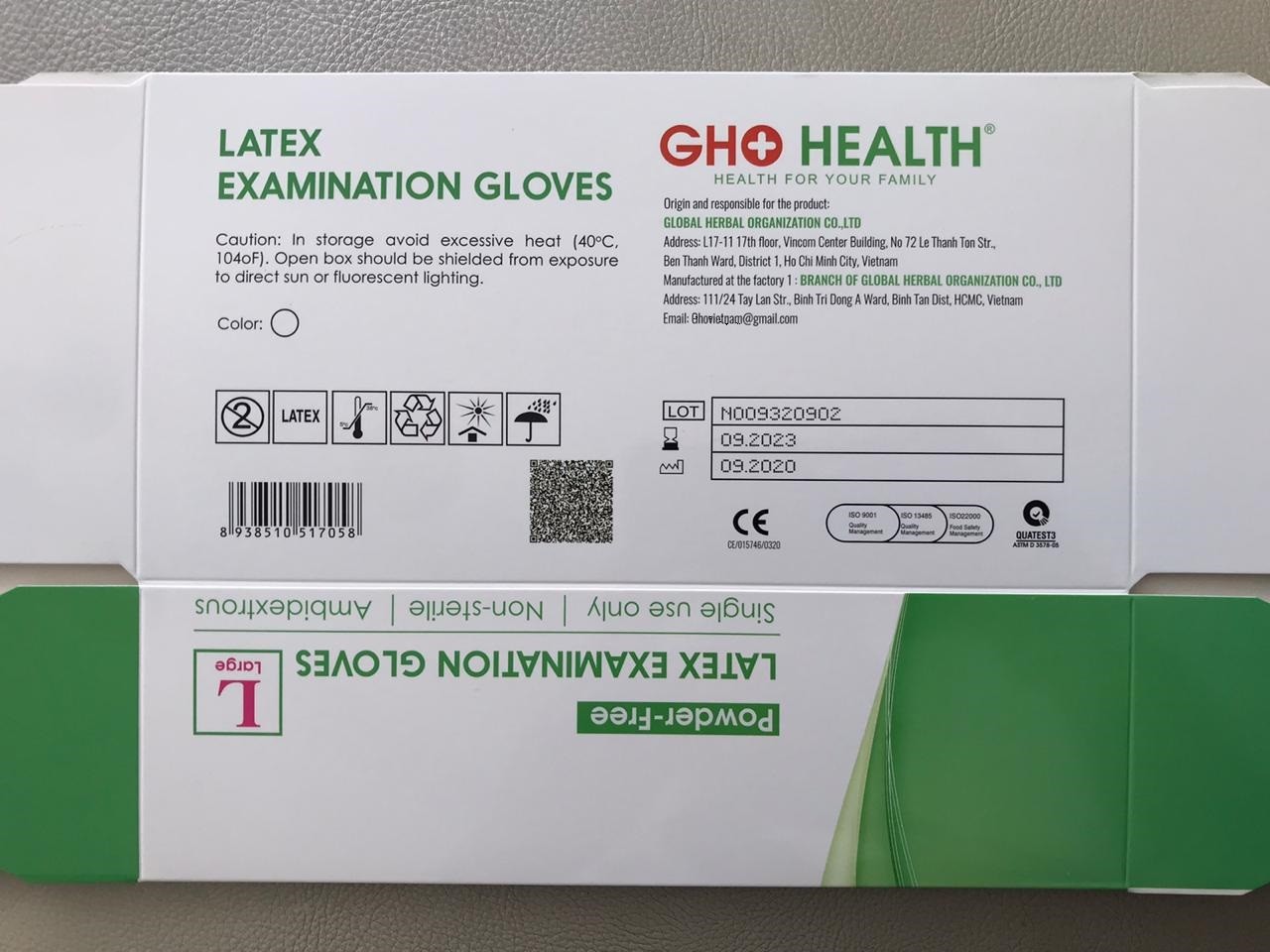 Personal Protective Medical Disposable Latex Gloves for examination