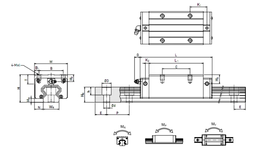 Low Friction Precision Slide Rails Corrosion Resistant Linear Guide Customized