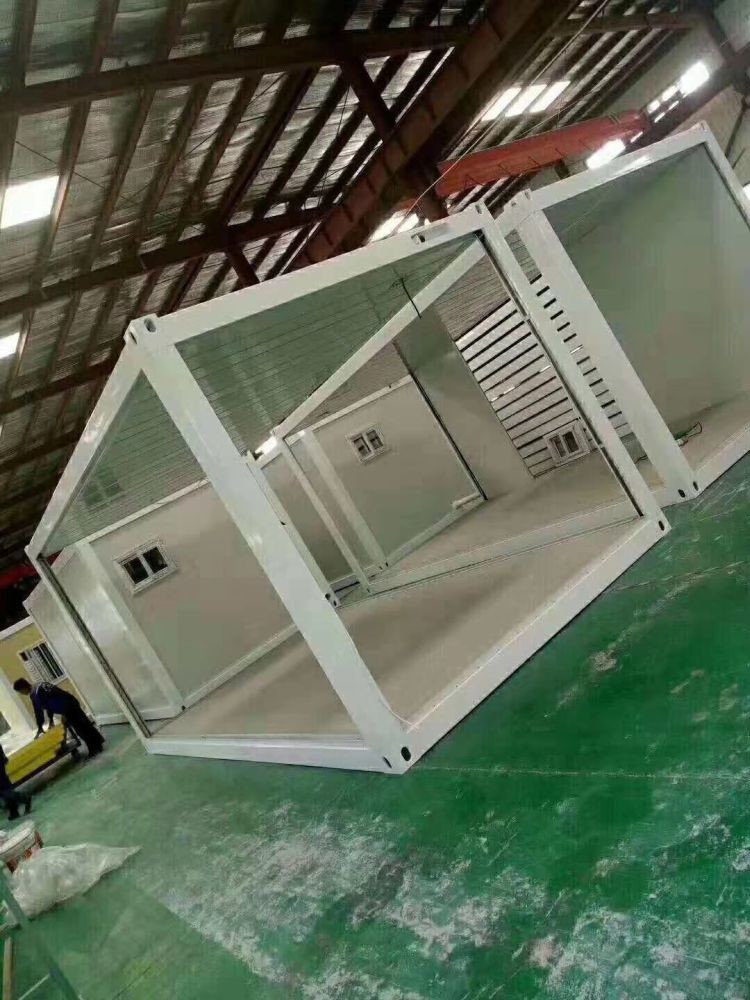 Prefab Folding Collapsible House Container High Heat Insulation For Office Building