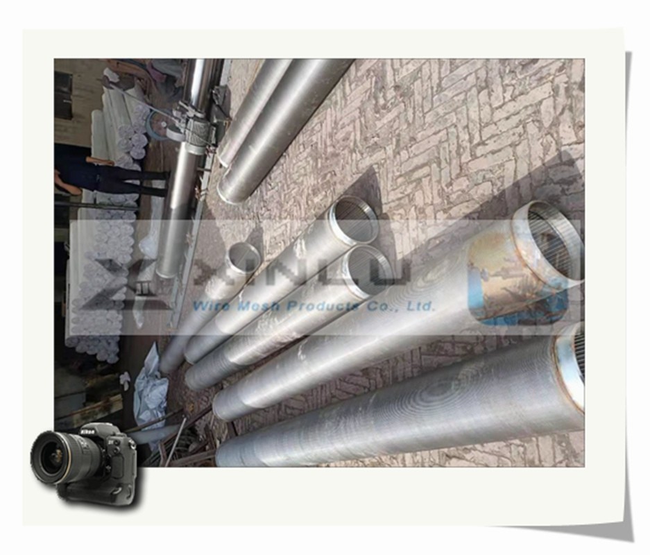 Wire Wrapped Water Well Screen Pipe 450 PSI Pickling Electrolytic Polishing