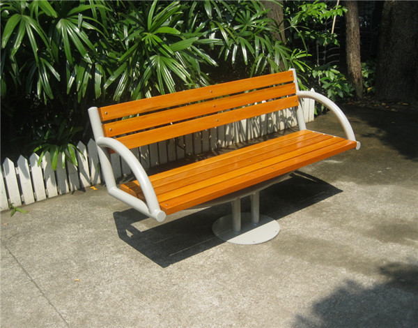 Metal Iron Curved Outdoor Tree Bench Waterproof Rustproof For Street Garden