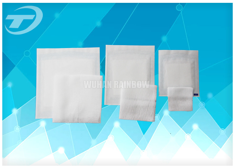 White Blue Green 100% Cotton Medical Gauze Swabs For First Aid