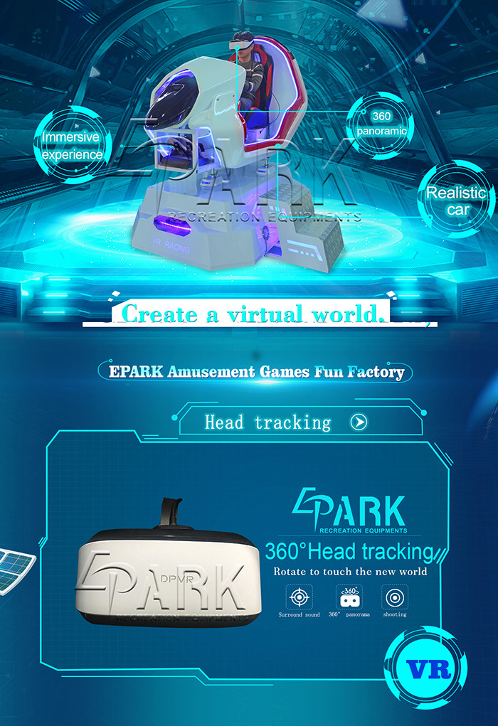9D Driving Entertainment Virtual Reality Flight Simulator Left And Right Bevel 18°