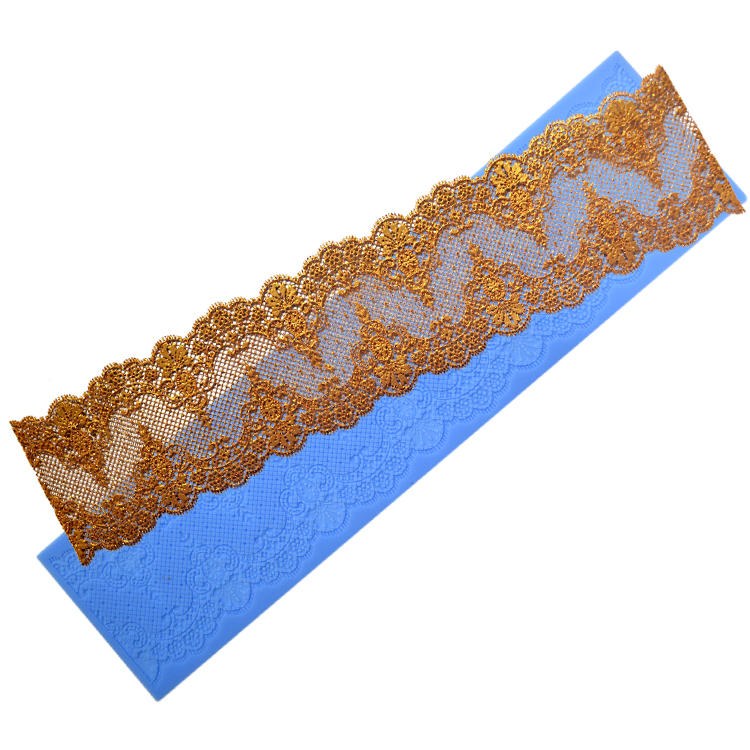 Custom Logo Silicone Baking Utensils Exquisite Lace Molds For Cake Decorating