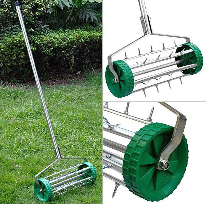 Durable Residential Heavy Duty Lawn Aerator Suit For Any Soil Grass Maintenance