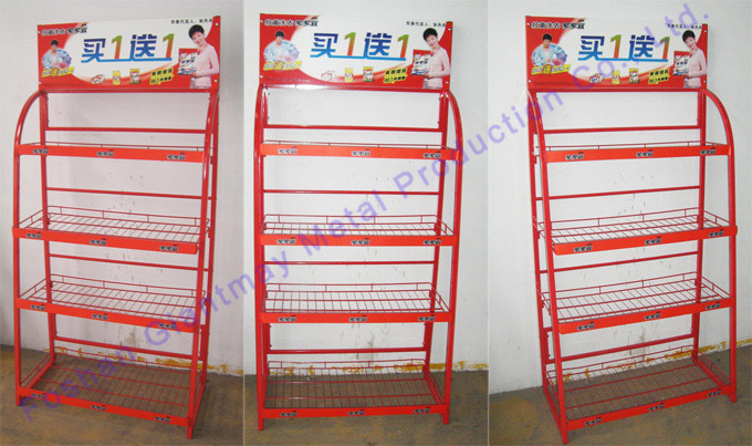 Store Stand Bread Shelf for Sale Basket Display Rack