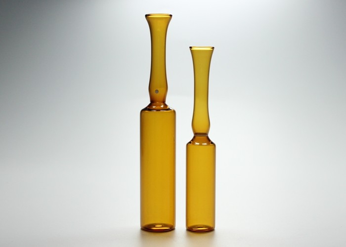 Pharmaceutical Glass Ampoules Types , Ampoule Container Transparent / Brown Color