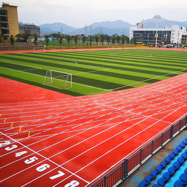 SBR Eco Sports Flooring Prefabricated Synthetic Rubber Running Track