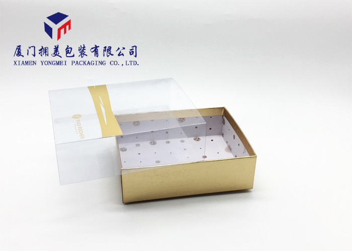 Chocolate Custom Plastic Box Packaging Rectangle Shape PVC Sleeve Free Samples