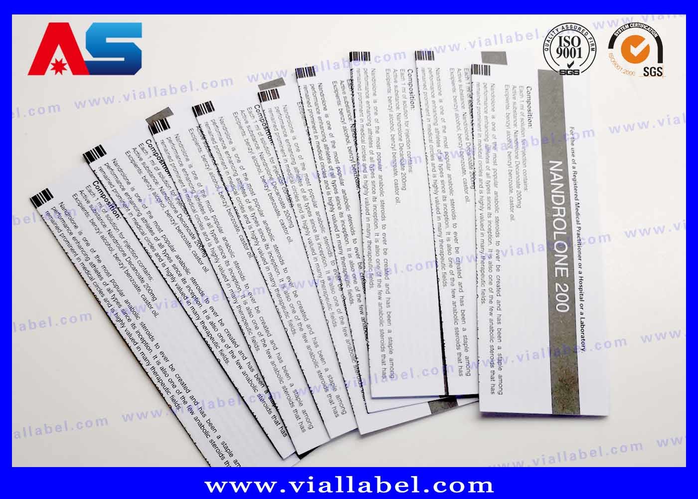 Medicine Package Insert Leaflets Printing For Injection 10ml Foldable Size 45mm