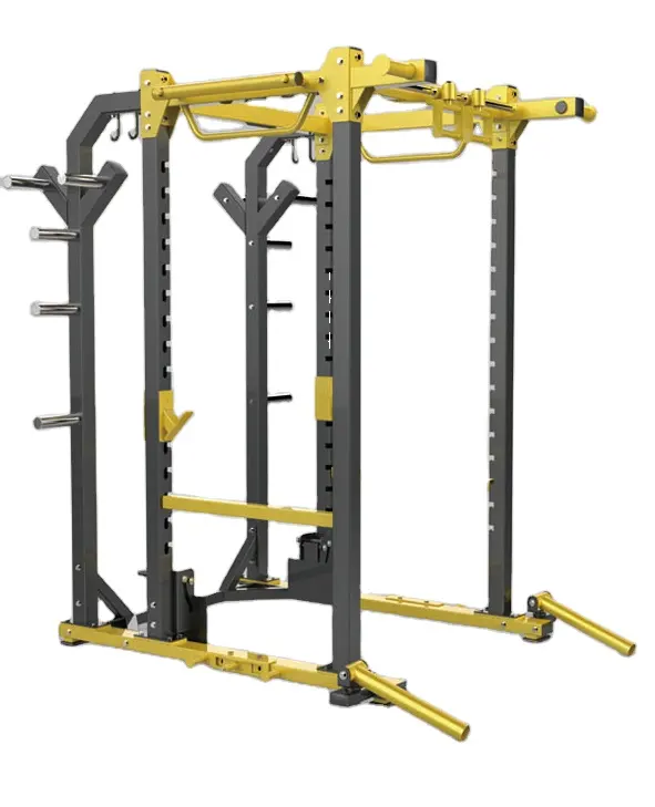 Workout Equipment Weight Bench Rowing Leg Press Multi Function Smith Machine With Weight Stack